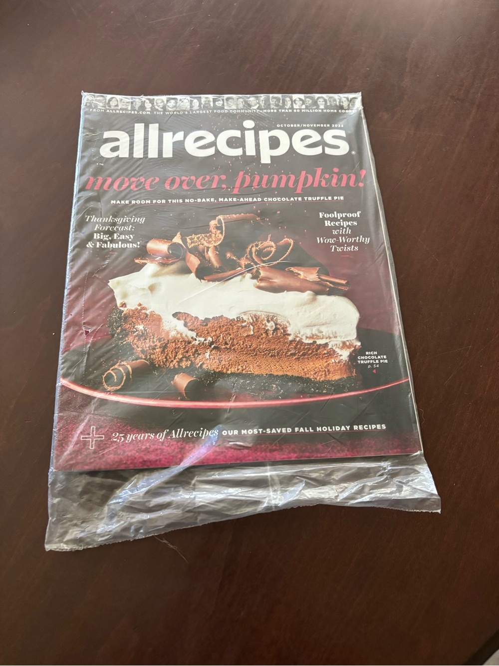 Magazine AllRecipes Fall Holiday Issue New October November 2022 New in Mailer